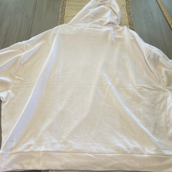 NWT Fabletics White Brisa Terry Cloth Hoodie Size XXL Athleisure Oversized - Picture 6 of 7